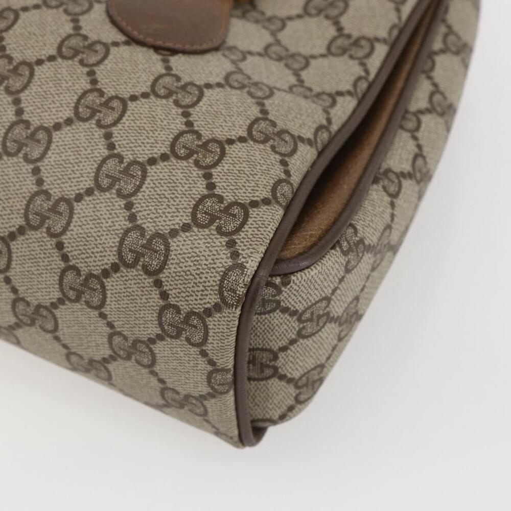 GUCCI GG Supreme Hand Bag PVC Beige Gold 116 02 080 Auth 158457 - Picture 15 of 16
